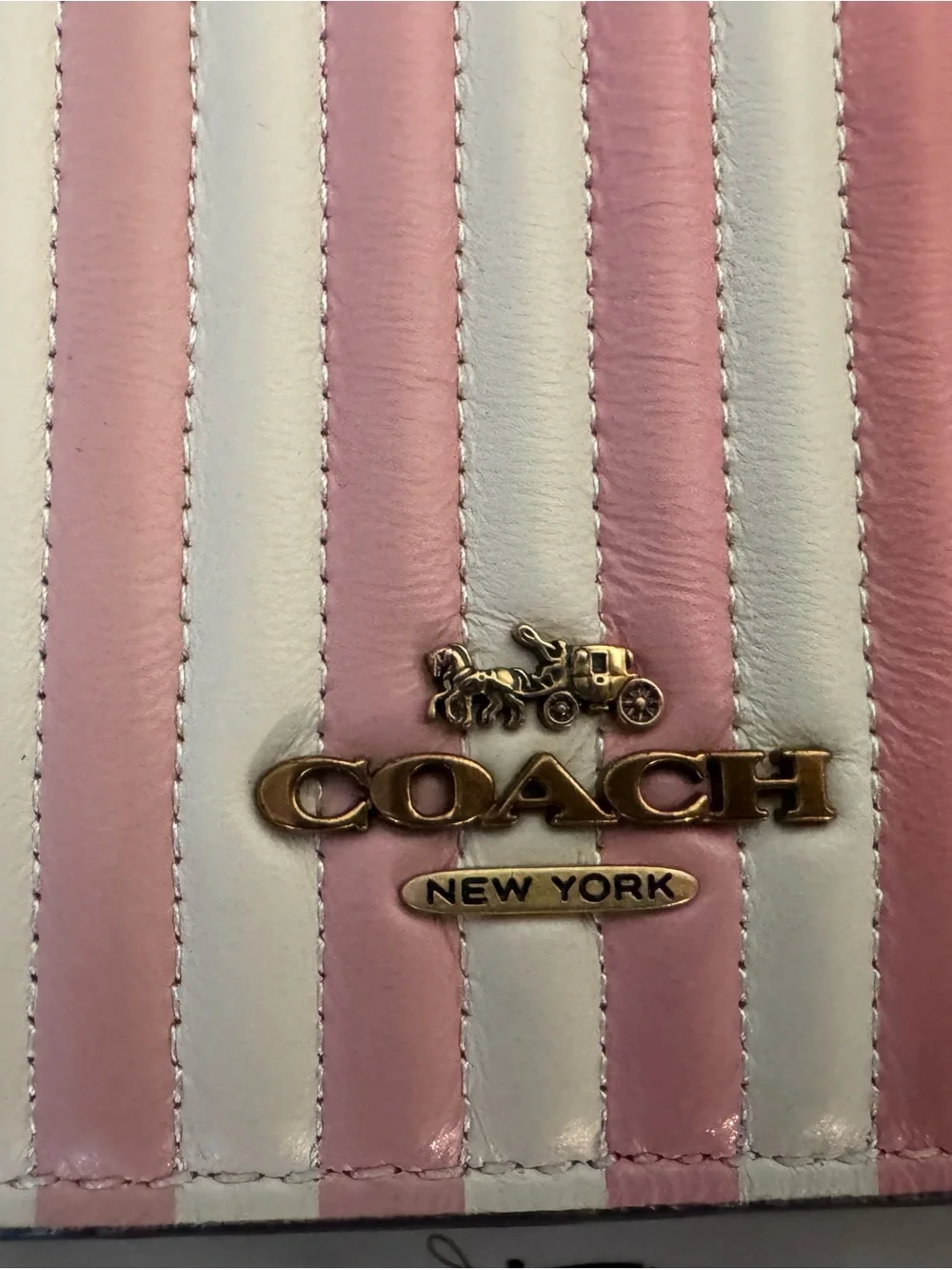 Coach Callie Foldover Chain Clutch With Ombré Quilting